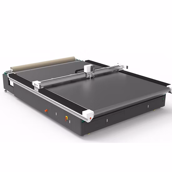 Pelle, pavimento stampato con CNC, tappetino in moquette, tende in tessuto, tende zebrate, tende a rullo, tappetino yoga in gomma PVC, coltello oscillante, taglierina CNC, macchina da taglio per tappezzeria